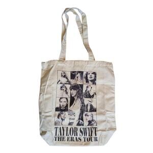Taylor Swift The Eras Tour VIP Tote Bag Beige USA Dates Leg 1